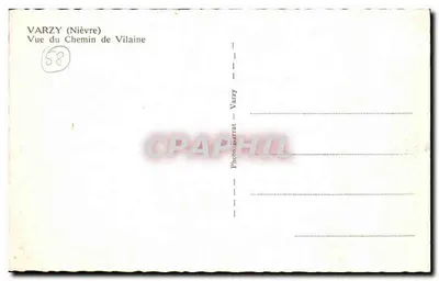 Varzy (Nièvre) — Widok ulicy Vilaine — Foto Barrat — Rewers