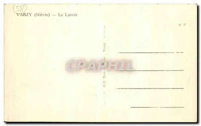 Varzy (Nièvre) — Wodociąg — G. H. Barré, Varzy — Rewers