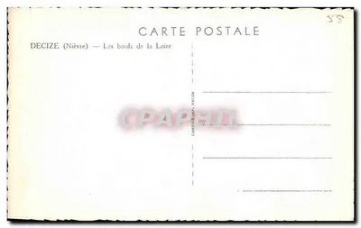 Decize (Nièvre) — Os margens do rio Loire — Editor: Comité Imp. Macon, n°58 — Verso