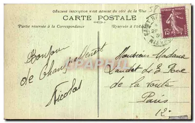 La Roche du Chien — Morvan — Morvan Ilustrowany, wyd. Saulieu — Rewers