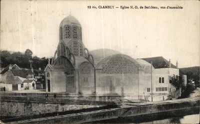 Clamecy — Igreja N.-D. de Belém, vista geral — Editor: Ch. Boudier, n° 12 bis