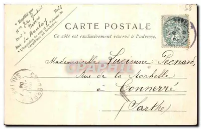 Pougues-les-Eaux perto de Nevers — Castelo de M. Bert de Labussière — V.P. Paris N. 30 — Verso