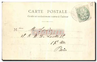 St-HONORÉ-les-BAINS — Mały Staw — wydawca nieznany, numer serii 6r — Rewers