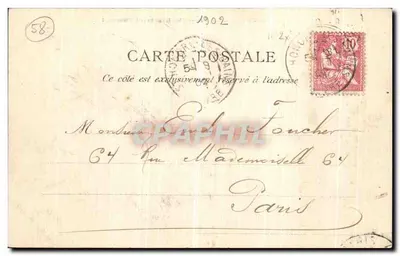 Saint-Honoré-les-Bains — Ujęcie termalne — Wydawca nieznany, nr 01 — Rewers