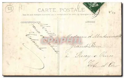 Les Settons - O Barragem — O Morvan Ilustrado, editor G. Gervais, Saulieu — Verso