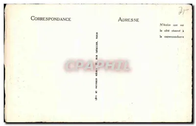 Paris - Alt-Montmartre 1923 — Zeichnung der Rue du Calvaire und Place du Tertre — H. Kosmann-Sichel — Rückseite