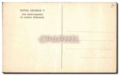Hotel George V — Cortile interno — Editore non visibile — Verso