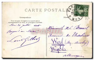 Paryż - Val-de-Grâce — wyd. E.L.D., nr seryjny 108 — Rewers