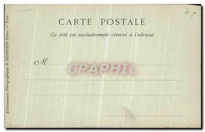 Statua Jeanne d'Arc w Paryżu — autor Frémiet — Wydawca: Bracia Neurdein, Paryż — Rewers