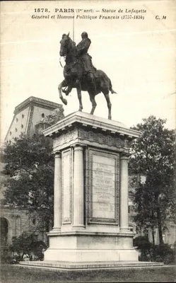 Paris (1er arrt) — Statue de Lafayette — C. M.