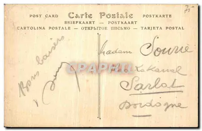Paryż — Aleja Opery — widok z Hotelu du Bouvre — ND Fot. — Rewers