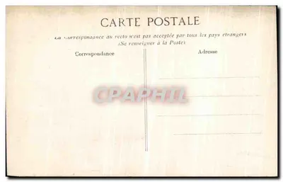 Overstroming van de rivier de Seine — Januari 1910 — Esplanade des Invalides — Uitgever ELD, n° 284 — Achterkant