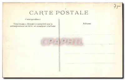 Cheia do rio Sena — Paris - Pont du Change — 27 de Janeiro de 1910 — Editor EID — Verso