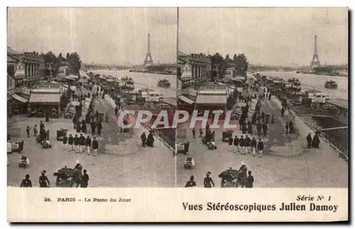 Paris — Le Point du Jour — Stereoskopische Ansichten Julien Damoy, Serie Nr. 1