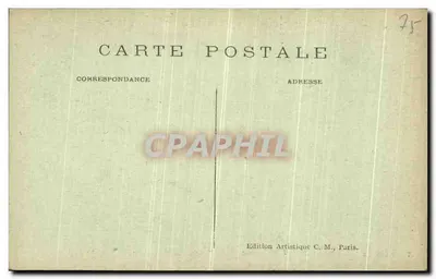 Bois de VINCENNES — Una Cascata — Edizione Artistica C. M. — Verso