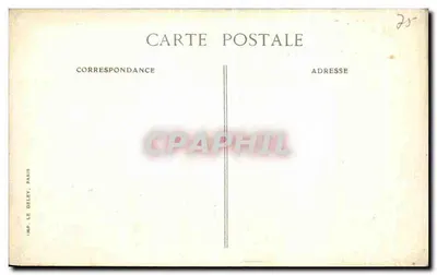 Triomfboog van het Carrousel — Parijs — uitgever Le Deley, n° 4044 — Achterkant