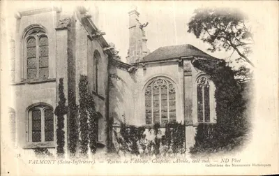 Valmont (Seine-Inferieure) — Ruínas da Abadia, Capela, Abside, lado sul — ND Pbot, Coleções dos Monumentos Históricos