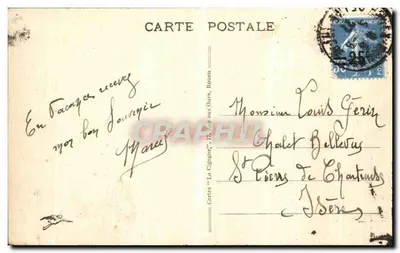Rouen — Dom Diany z Poitiers — Karta pocztowa nr 309 — Rewers