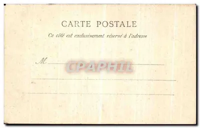 Bilhete postal antigo Rouen Igreja de Saint Godard Vista da Costa — Verso