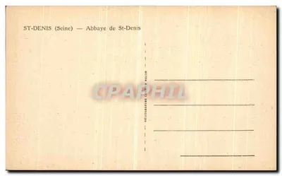 ST-DENIS (Seine) — Abbazia di San Dionigi — editore Héloïse Gravier & Cie, n° 147 — Verso