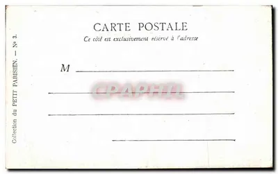Paris — Le Monument d'Étienne Dolet — Collection du Petit Parisien, N° 3 — Verso