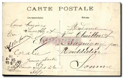 Paris - Überschwemmungen im Januar 1910 - Gare St-Lazare aus der rue de l'Arcade gesehen — C.M. — Rückseite