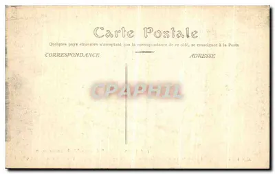 Parijs overspoeld - De Seine bij het Palais Bourbon, Place de Bourgogne - Cliché 28 januari 1910 — Achterkant