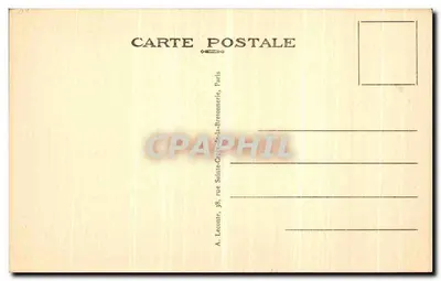 Paryż — Ogród Trocadéro i Wieża Eiffla — seria 64, wydane przez A. Leconte — Rewers