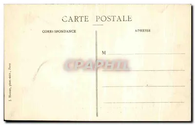 La Crue de la Seine (Januari 1910) — Le Quai des Célestins — J. H. — Achterkant