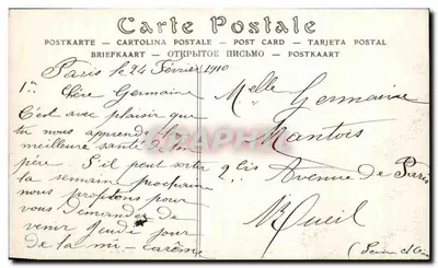 Paris — Die große Flut der Seine (Januar 1910) — ND Phot. — Nr. 164 — Rückseite