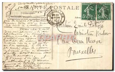 Paris — Rue de Bièvre — Crue de la Seine — éditeur Amanu — Verso