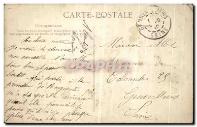 Flood of the Seine in Paris — edition E.P.D. — Paris, 14-2-1922 — Back