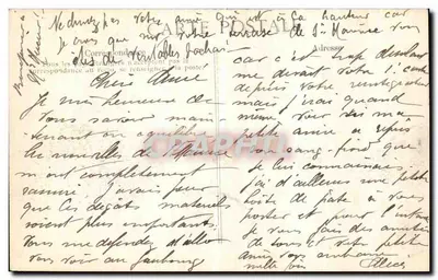 Przepływ Seiny — Paryż - Rue de Lille — Wydawca E.D. — Rewers