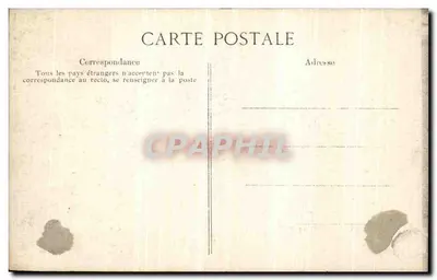 Crise de l'Éclairage — Paris à 9 heures du soir — L'Eclairage Rue du Bac et Rue de l'Université à l'Acétylène — Éditeur E.D.D. — Rückseite