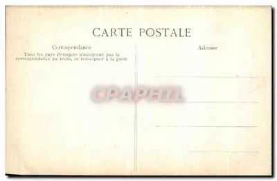 塞纳河泛滥 — 1910年1月29日 — 救济邮局 — 背面