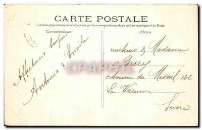 Paris - Les Buttes Chaumont — Le Pont de Briques — C.M. n°216 — Rückseite