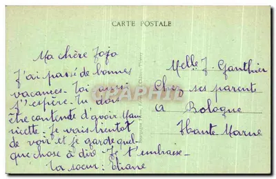 Chalons-sur-Marne — Fronton prefektury widziany z Cours d'Ornesson — wydawca Bourgogne Frères, nr 33 — Rewers