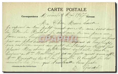 Chalons-sur-Marne — Jardín del Jard y la Caja de Ahorros — J. Bourgoire, Ed. Château-Thierry — Reverso