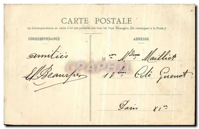 Bourbonne-les-Bains — Wieża Zamku — Munier-Arnould, Magasins Réunis, Nancy — Rewers