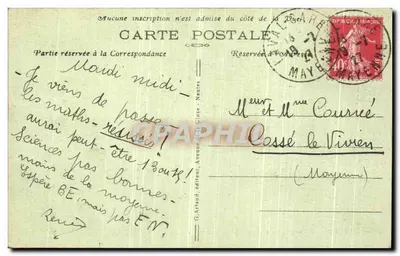 Laval — Przełom i Bazylika Avesnières — G. Artaud, nr 45 — Rewers