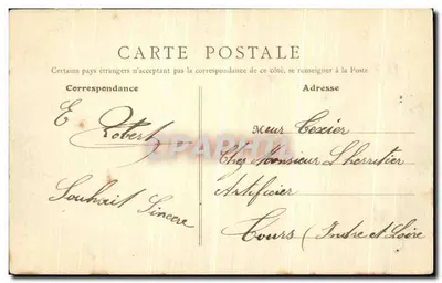 Laval — Palácio de Justiça — B.F., PARIS — Verso