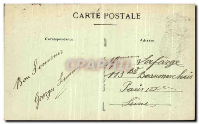 Laval — Stary Most, Zamok — wydawca Pasteur, nr 71 — Rewers