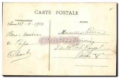 La Mayenne nad Mostem Nowym — La Vallée — wydano przez Artaud-Nozais, Nantes — Rewers
