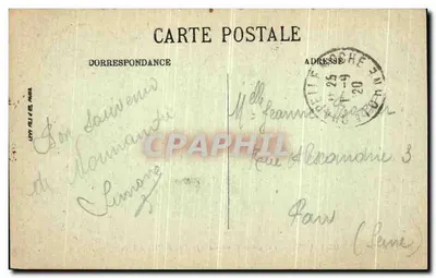 Bagnoles-de-l'Orne — Ogólny widok z ogródka Hôtel de Paris — LL. — Rewers