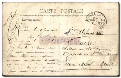 Canto da Rue Richelieu e Grands Boulevards — Paris — editor não identificado, número de série não visível — Verso