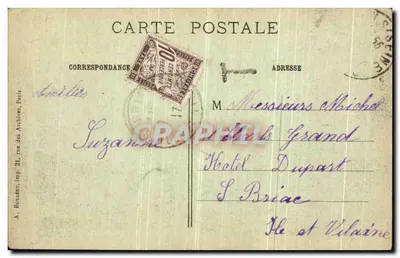 Paris — A Porta Saint-Denis e o Boulevard — A. B. n°24 — Verso