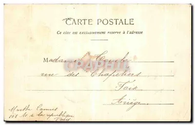 Les Tuileries — panorama de Paris — éditeur Marthe Cameret — Verso