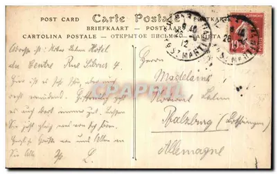 Paryż — Panorama miasta, widok z Pałacu Louvre — ND Phol. n°53 — Rewers