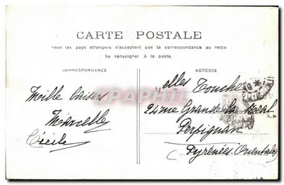 PARIGI - Palazzo della Legion d'Onore — editore non visibile, numero di serie non leggibile — Verso