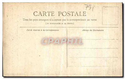 Monument Gambetta — Paryż — Zbiór Petit Journal — Rewers